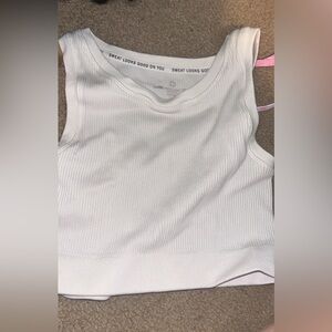 White Sleeveless Top